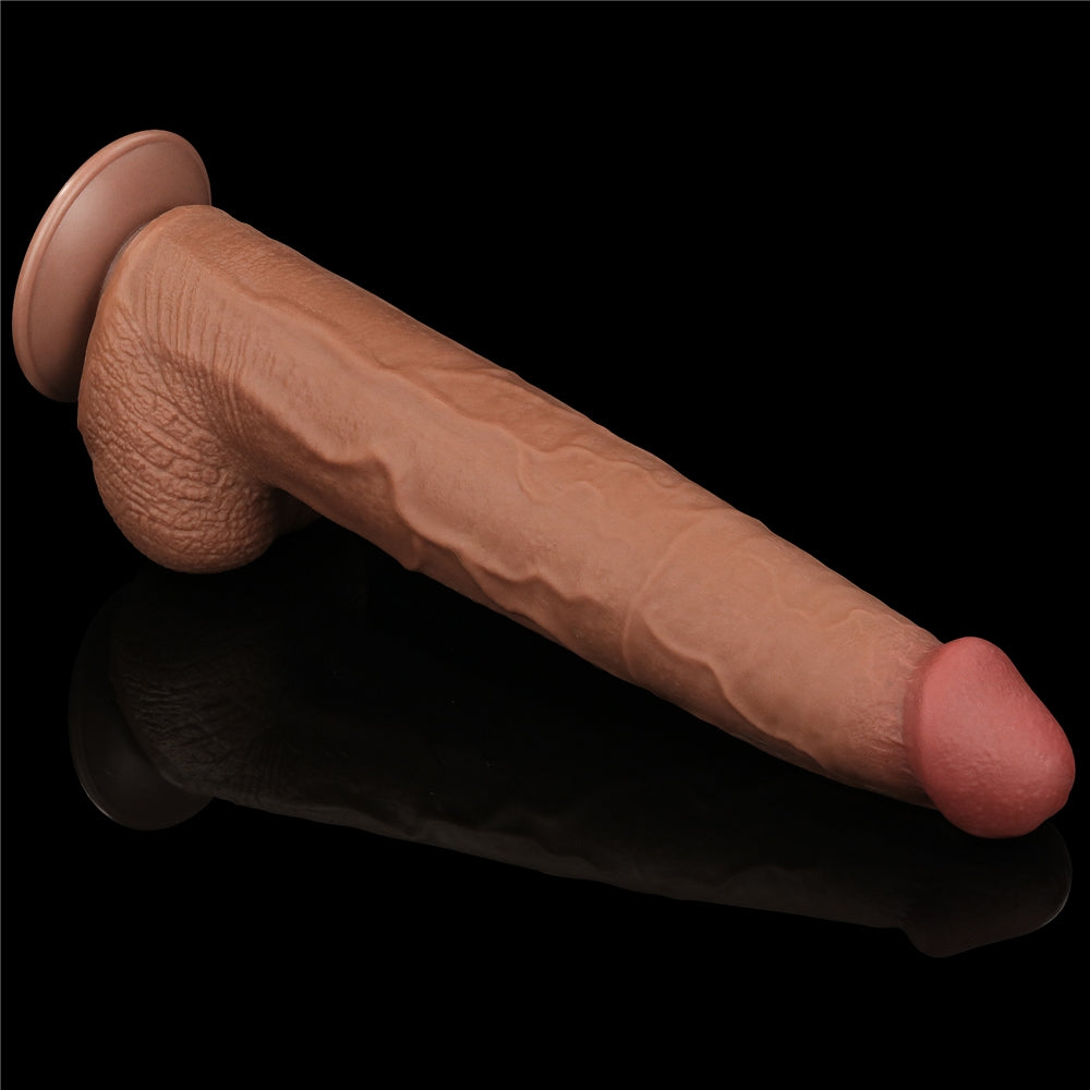 Gode Sliding Skin 26 x 6cm Marron