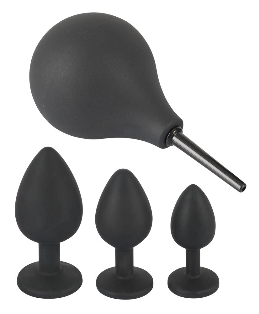 Kit 3 Plugs Bijou Velvet Jewel Noir