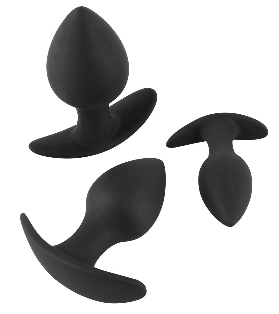 Lot de 3 plugs lestés Trainer Weight Noirs