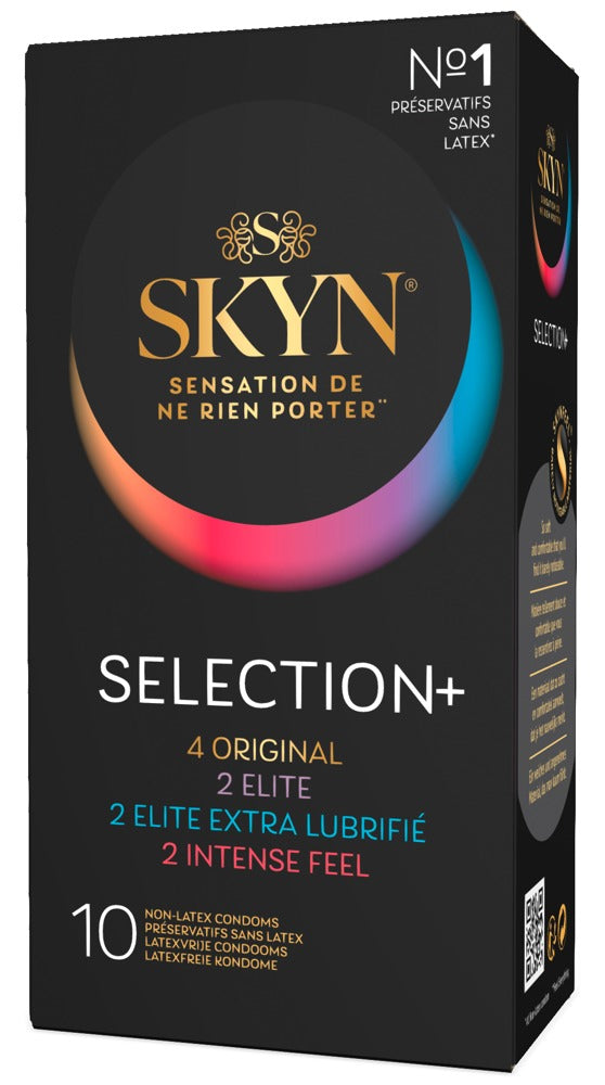 Pack Préservatifs Sans Latex Skyn Selection+ 53mm x10