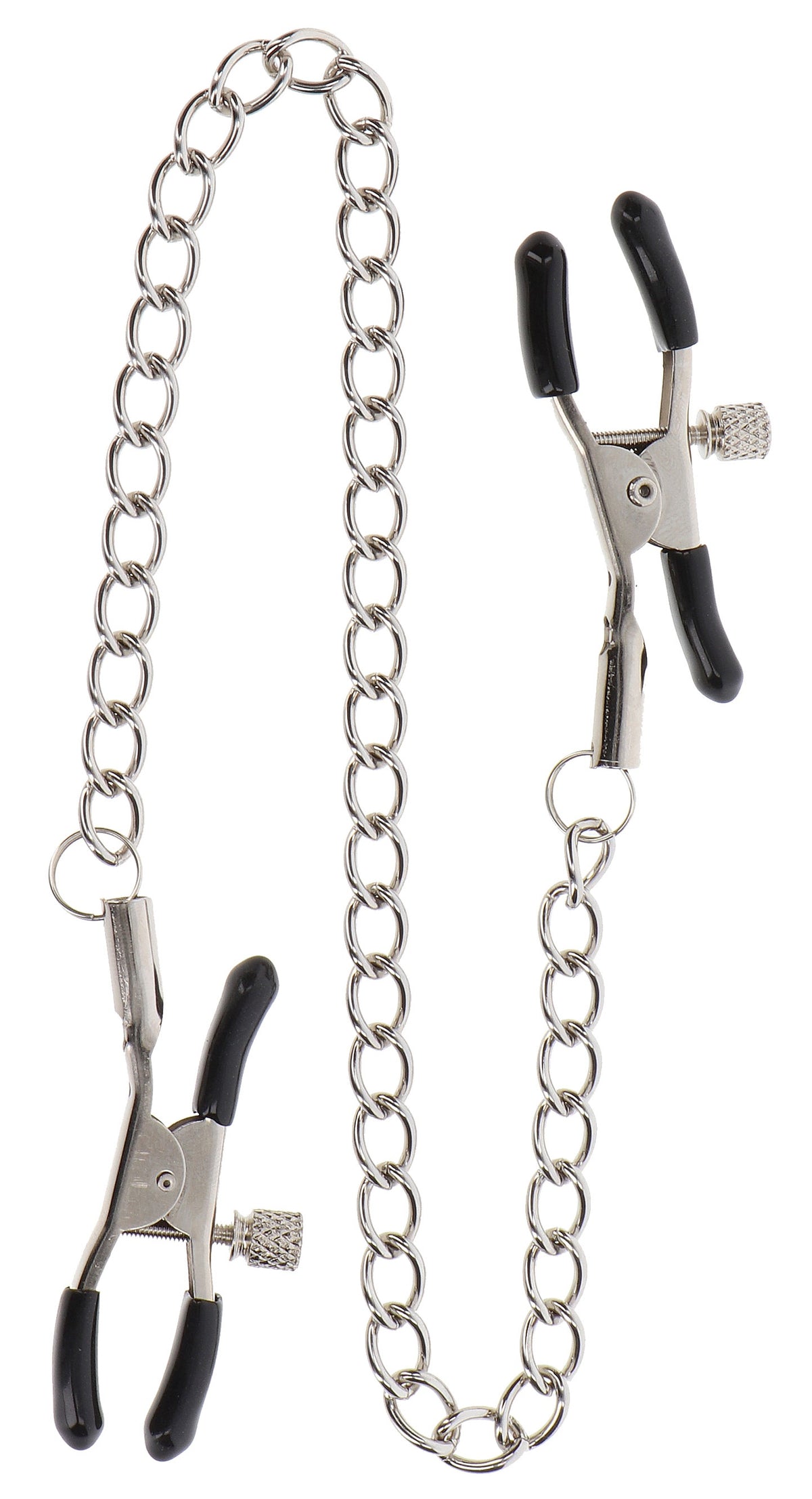 Pince-Tétons ajustables avec chaîne Clamps Taboom Argentées